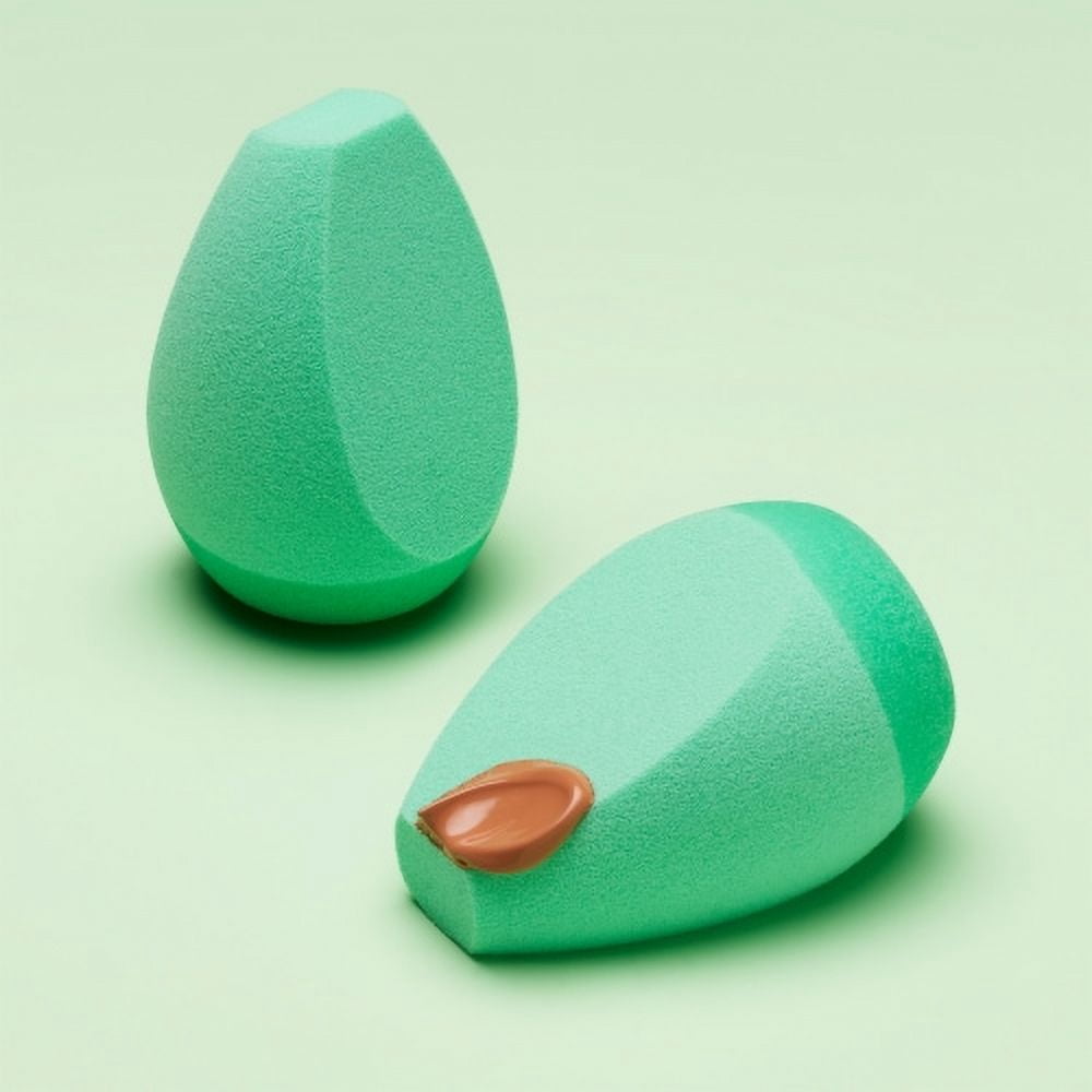 Pack of 2 - e.l.f. Angled Silicone Face Makeup Sponge 1 ct