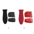 thumbnail image 2 of 3 Pieces Handle Protector Heat-insulated Plastic Scraper Pot Handles Cookware Wear-resistant Kitchen Tableware for Household Black/3 Pieces, 2 of 7