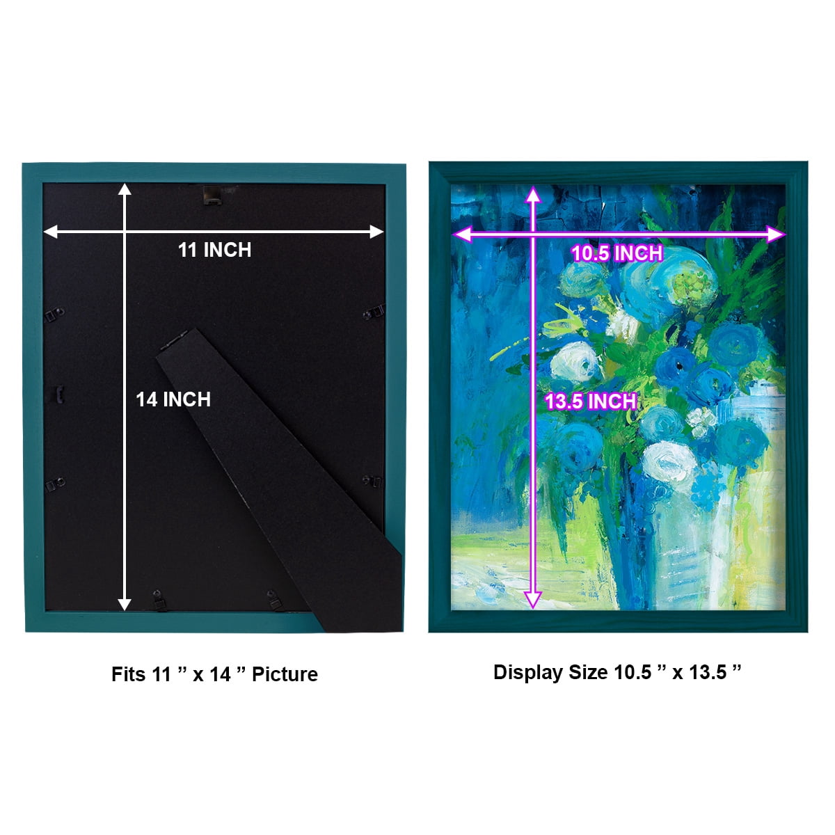 Literal Imaginings -Framed Print w/glass-Ocean Blue