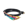 thumbnail image 2 of 5Ft HDMI-compatible Male to 5-RCA RGB Audio Video AV Component Convert Cable Gold Plated-, 2 of 5