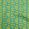 thumbnail image 1 of oneOone Rayon Teal Green Fabric Geometric Sewing Craft Projects Fabric Prints By Yard 56 Inch Wide, 1 of 4