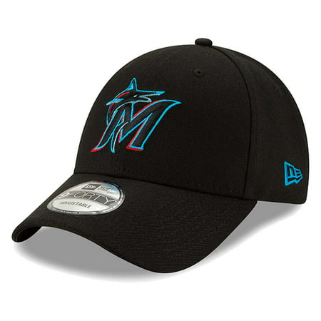 Miami Marlins New Era 2019 The League 9FORTY Adjustable Hat - Black - (Best Minor League Hats 2019)