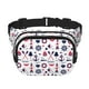 thumbnail image 1 of Fotbe Sailing Marine Travel Cangurera Cuadrada con Estampado de Doble Capa, Bolsa de Cintura Ajustable Mini para Hombres y Mujeres, 1 of 9