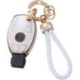 thumbnail image 1 of LAICAIW for Mercedes Benz Key Fob Cover with Lanyard, Soft TPU Key Case Shell Compatible with Mercedes Benz C E S M CLS CLK G Class Smart Key Holder, 1 of 6