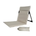 thumbnail image 3 of Silla de playa con respaldo, silla plegable, cojín portátil para gradas, almohadilla para asiento Beige, 3 of 8