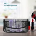 thumbnail image 5 of Soimiss Portable Black Mesh Cosmetics Bag Travel Makeup Organizer with Practical Magnetic Closure, 5 of 5