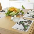 thumbnail image 4 of Ambesonne Sloth Place Mats Set of 4, Sluggish Idle Character, Standard Size, Umber Ivory Green, 4 of 6