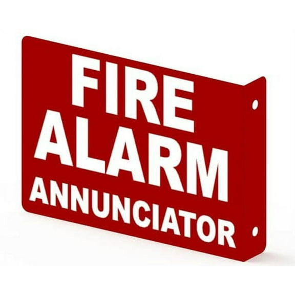 FIRE Alarm Annunciator Projection Sign- FIRE Alarm Annunciator 3D Sign (RED, Aluminium, 7X10, 90D Sign)-ESPECTADORA LINE (ref-2201)