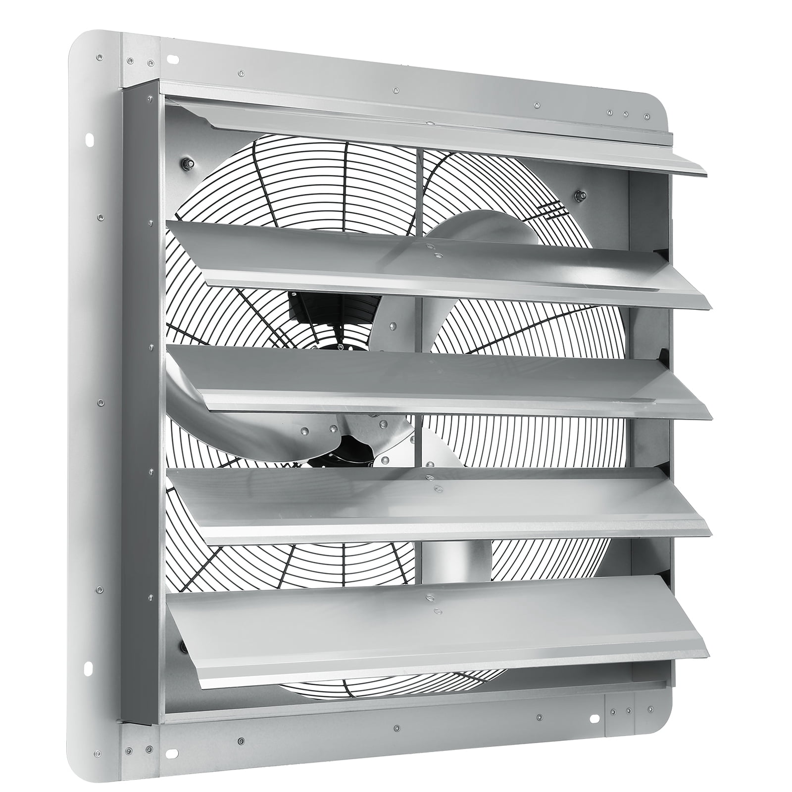 KFFKFF Shutter Exhaust Fan Shop Exhaust Fan 24'' Wall Mounted Aluminum 3320 CFM