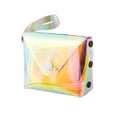 thumbnail image 4 of Monedero láser estilo ins, bolso de cosméticos para mujer, bolsa de almacenamiento de cable de datos, bolso de niña suave colorido azul claro, 4 of 5