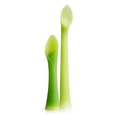 Olababy 100% Silicone Soft Tip Feeding and Training Spoon 2pack