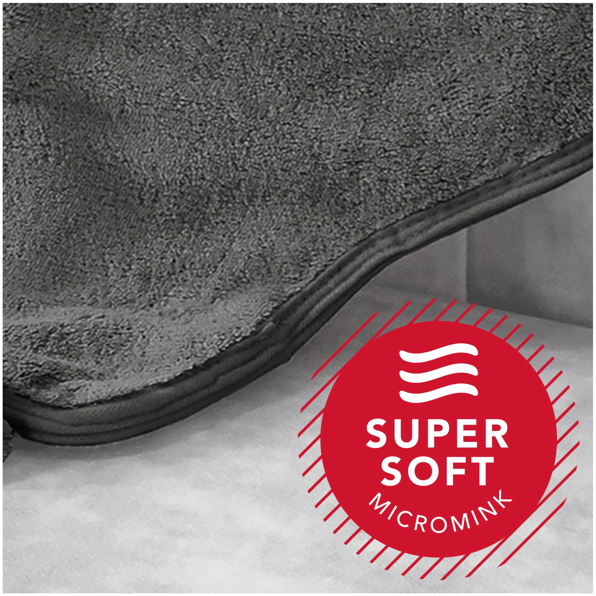Sunbeam Heated Back Wrap Heating Pad for Back Pain Relief, Gray, 23" x 15"