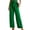 Green, variant on Gerichy Women's Wide Leg Pants with Pockets Lightweight High Waisted Adjustable Tie Knot Loose Trousers Flowy Summer Beach Lounge Pants Women Casual Pants High Waisted Self Tie Belted Pants