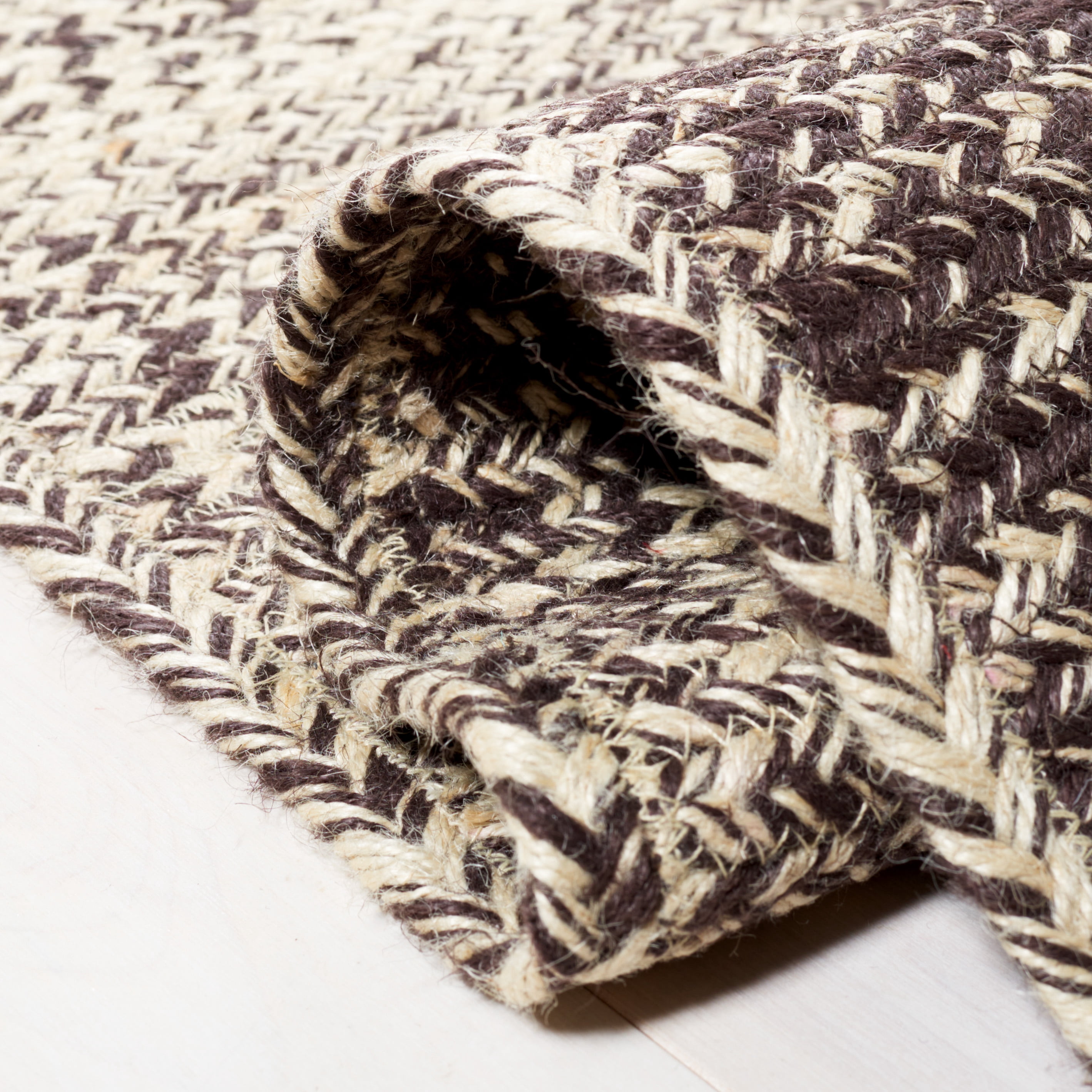 SAFAVIEH Natural Fiber Arda Gradient Area Rug, Natural/Brown, 4' x 6'