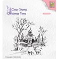 thumbnail image 1 of Nellie's Choice Clear Stamp Church and Deer, 1 of 2