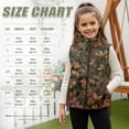 thumbnail image 6 of Binienty Branch Hunting Camo Vest Kids Girls Soft Cozy Plush Fleece Vest Jacket Full Zip Sleeveless Girls Outwear Vests Toddler Fluffy Winter Waistcoat, 6 of 7