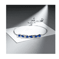 thumbnail image 3 of Pulsera Plata 925 Con Zafiros Azules Xtellar Elegancia Ajustable, 3 of 4