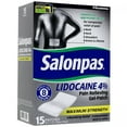 thumbnail image 2 of Salonpas LIDOCAINE Pain Relieving Maximum Strength Gel 15Patch, 2 of 5
