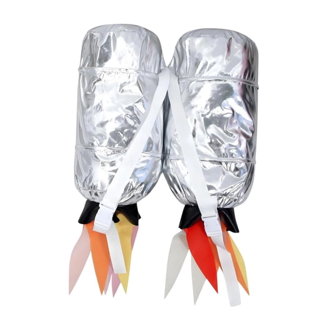 Bazooka de para niños, plateada, portátil, para cosplay y juegos de rol. Accesorio . Cabeza redonda