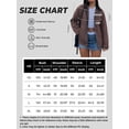 thumbnail image 3 of EMMIOL Women's Vintage Washed Denim Jacket Oversized Zipper Front Contrast Collar Jean Jacket with Pockets Casual Y2K Streetwear, 3 of 8