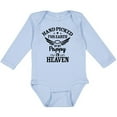 thumbnail image 3 of Inktastic Handpicked for Earth by My Pappy in Heaven with Angel Wings Boys or Girls Long Sleeve Baby Bodysuit, 3 of 5