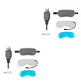 thumbnail image 1 of Vogacara Herramientas para el cuidado de los ojos 3 en 1, almohadilla para los ojos, bolsa de hielo calentada con vapor USB, visera ajustable, portátil, No.2 2piezas Vogacara CBP154740, 1 of 6
