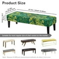 thumbnail image 7 of Whosucclay Green Palm Leaf Print Rectangle Bench Covers, Waterproof Bench Slipcover Breathable Bench Seat Protector Universal Bench Cover for Dining Room, Living Room, Bedroom, 7 of 7