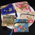 thumbnail image 3 of Bolsa con cierre de cremallera, bolsa de brocado de doble capa, bolsa para guardar joyas, bolsa para envolver pulseras con cordón, 3 of 6