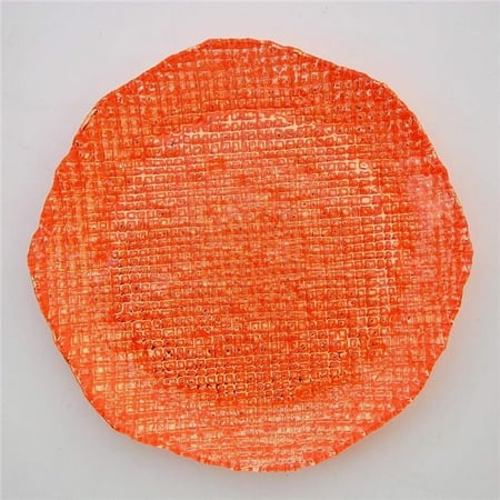 Red Pomegranate 2061-4 Lumiere Gilded Dinner Plates, Rose Gold - Set of 2