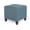 Cyan, variant on Adeco 16.3" Cotton Linen Cube Ottoman Footstool, Square Footrest Stools Coffee Table, Stepstool, Padded Square Seat with Wooden Legs for Living Room, Bedroom, Couch, Desk, Cream White