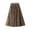 Khaki, variant on Elainilye Fashion Womens Pleated Midi Skirt Casual Long A-line Skirt Sexy High Waist Comfy Long Skirt,Black