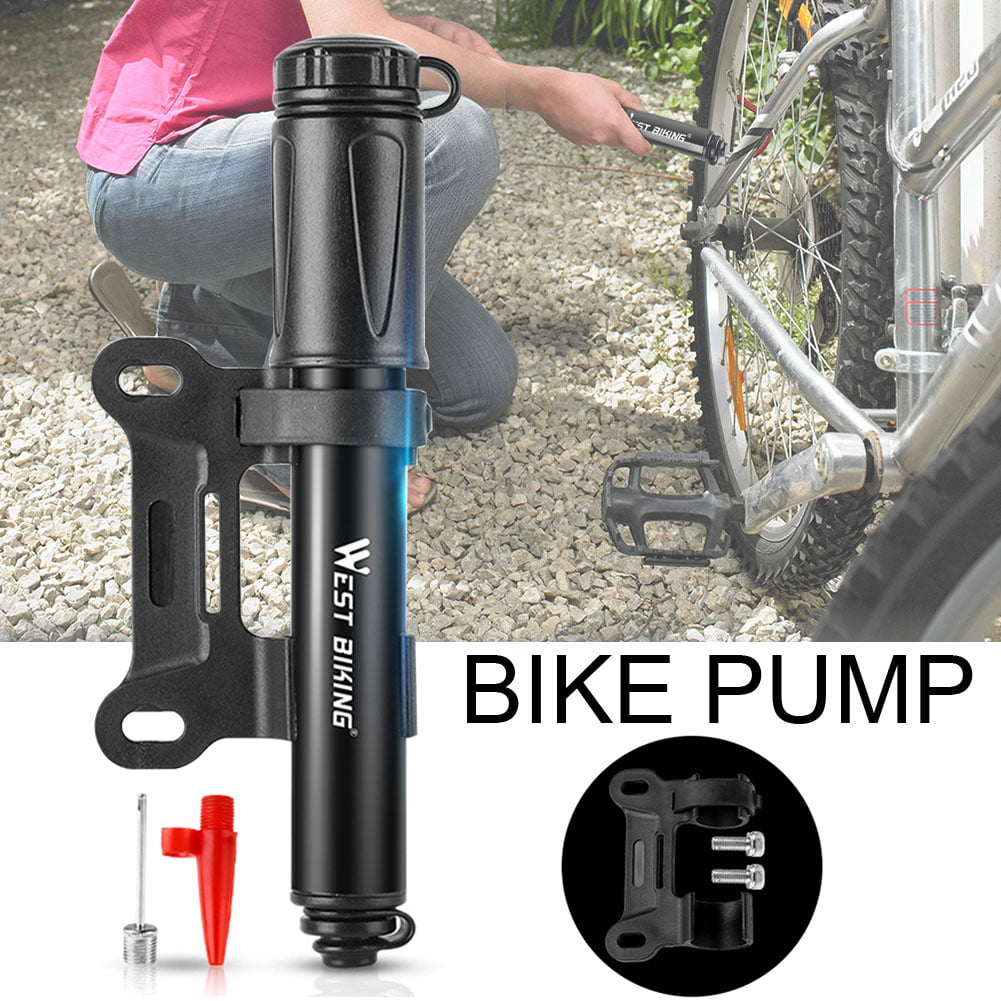 Hand Pump With Gauge Inflate Cars Motorcycles Bicycles 450mm Tyre Tire Heavy 