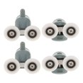 thumbnail image 1 of Phenofice 4pcs Sliding Door Wheel Kit Multi Zinc Alloy Prevent Tipping Garage, 1 of 8
