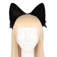 thumbnail image 1 of Fancy Headband Women Students Live Broadcast Hairband Dog Cat Ears Shape Headbands Multi Color Carnival Hair Hoop gray and black, 1 of 4