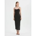 thumbnail image 3 of Solid Woven Maxi Dress with Spaghetti Straps, 3 of 5