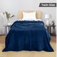 thumbnail image 2 of Blanket Utopia Bedding de forro polar azul marino, tamaño doble 150 x 230 cm, 2 of 8