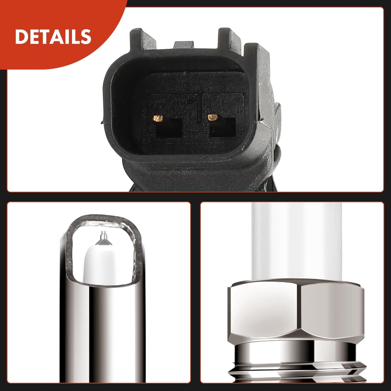 A-Premium Set of 8 Ignition Coil Pack and Iridium Spark Plugs Compatible with Ford Expedition F-150 F-250 F-350 Super Duty & Lincoln Mark LT Navigator 2005-5008