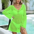 thumbnail image 4 of Aloohaidyvio Womens Swimsuit Cover Up Dresses V Neck Cap Sleeve Plus Size Bikini Swimwear Bathing Suit 2025, 4 of 5