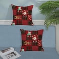thumbnail image 3 of Christmas Pillow Covers 18x18 Inch 2 Pcs Buffalo Plaid Snowflakes Decor Throw Pillows Snowman Deer Winter Xmas Holiday Farmhouse Decoration Pillowcase Linen Cushion Cover for Couch Sofa Bed, 3 of 4