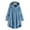 1-Blue, variant on hgsbede Women Coats Plus Size Clearance Women Plus Size Button Plush Tops Hooded Loose Cardigan Wool Coat Winter Jacket
