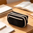 thumbnail image 4 of IPEWLEX Large Capacity Zipper Pencil Case, Versatile Multi-functional Organizer Pouch for Makeup & Electronics, Lightweight Portable Storage Bag Ideal for Office, Travel, and Daily Work, 4 of 5