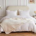 thumbnail image 4 of Simple&Opulence Cream Throw Blanket for Couch-Super Soft Fluffy Blankets for Women 50x70 Inches Cozy Lightweight Flannel Fleece Blanket for Home Decor（Brick Pattern, 4 of 6