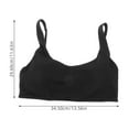 thumbnail image 2 of CRILSTYLEO Moisture Wicking Sports Bra Black 1Pcs, 2 of 8