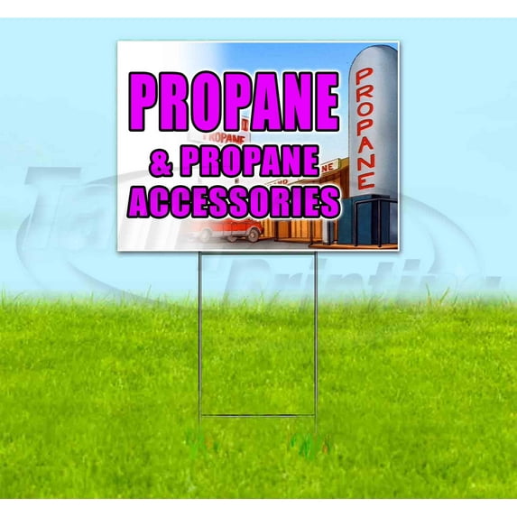 Propane (18" x 24") Yard Sign, Includes Metal Step Stake