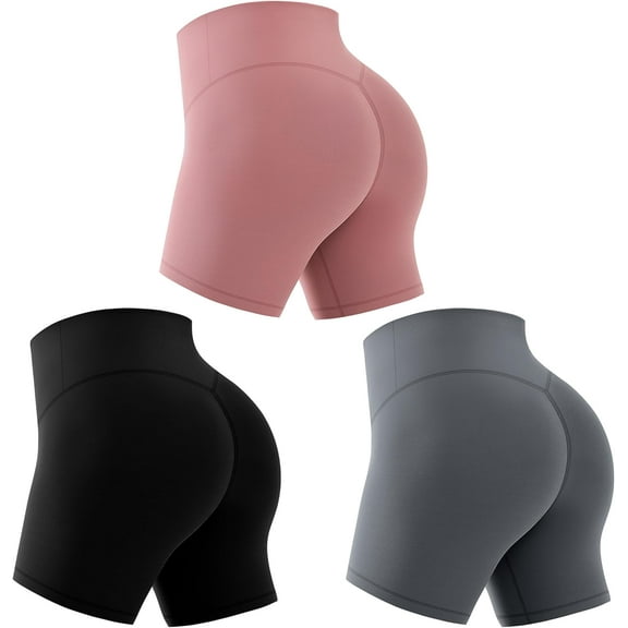 NEIRID 3 Pack Capri Leggings for Women - High Waisted Yoga Pants Buttery Soft Stretchy Workout Running Cycling