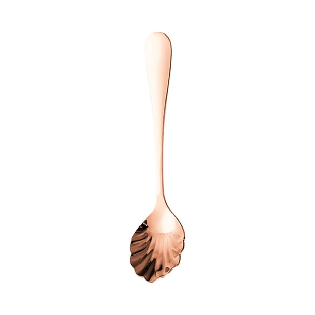 Cucharas para revolver con forma, cuchara para azúcar fina de acero inoxidable 304, cuchara de café de postre vintage para té de la tarde, cafeterías, restaurantes, tiendas de postres, yogures,
