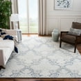 thumbnail image 2 of SAFAVIEH Micro-Loop Deziree Floral Area Rug, Blue/Ivory, 8' x 10', 2 of 8