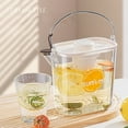 thumbnail image 4 of Large Capacity Cold Brew Iced Tea Pitcher with Built-In Filter and Leak-Proof Lid - Perfect for Refrigerated Fruit Infusions, Iced Coffee & Summer Beverages(White),Ccwuwei, 4 of 9