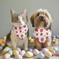 thumbnail image 2 of Dog Bandana 2 Pack,Strawberry Plants Fruit Flowe Bandanas for Dogs,Cat Bandana,Small/ Large Dog Bandana 2 Size,Dog Bandanas, 2 of 6