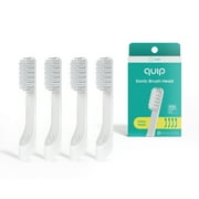 Quip Electric Toothbrush Replacement Brush Full Head, Soft Bristles, 4 Pack